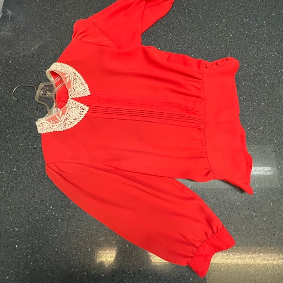 Ladies Laura and Jane Blouse size 8 Red - Picture 3 of 12